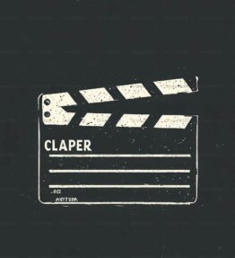 Klappern von Filmklappen im Vintage